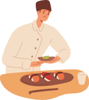 Collaborative lightbulb puzzle illustration